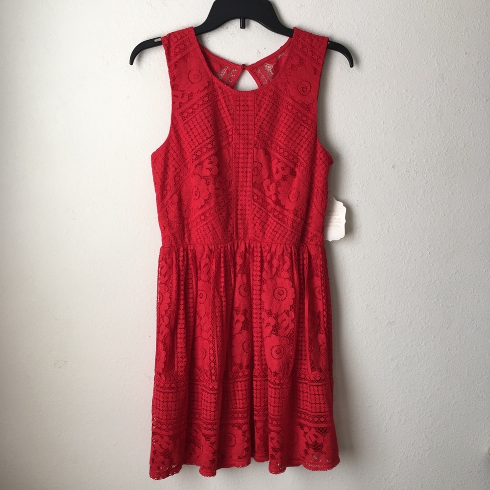 Red Dress with Open Back